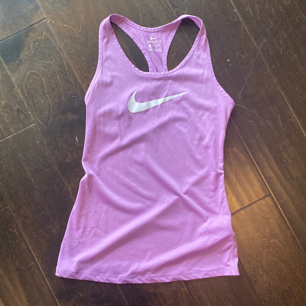 Nike Dry Fit Racerback Tank XS Orchid